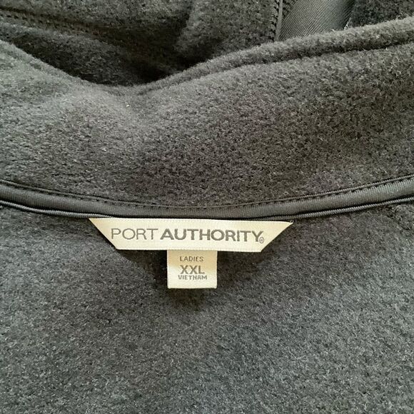 Port Authority Women's Fleece Vest Size XXL Black Zip Front - Picture 13 of 14